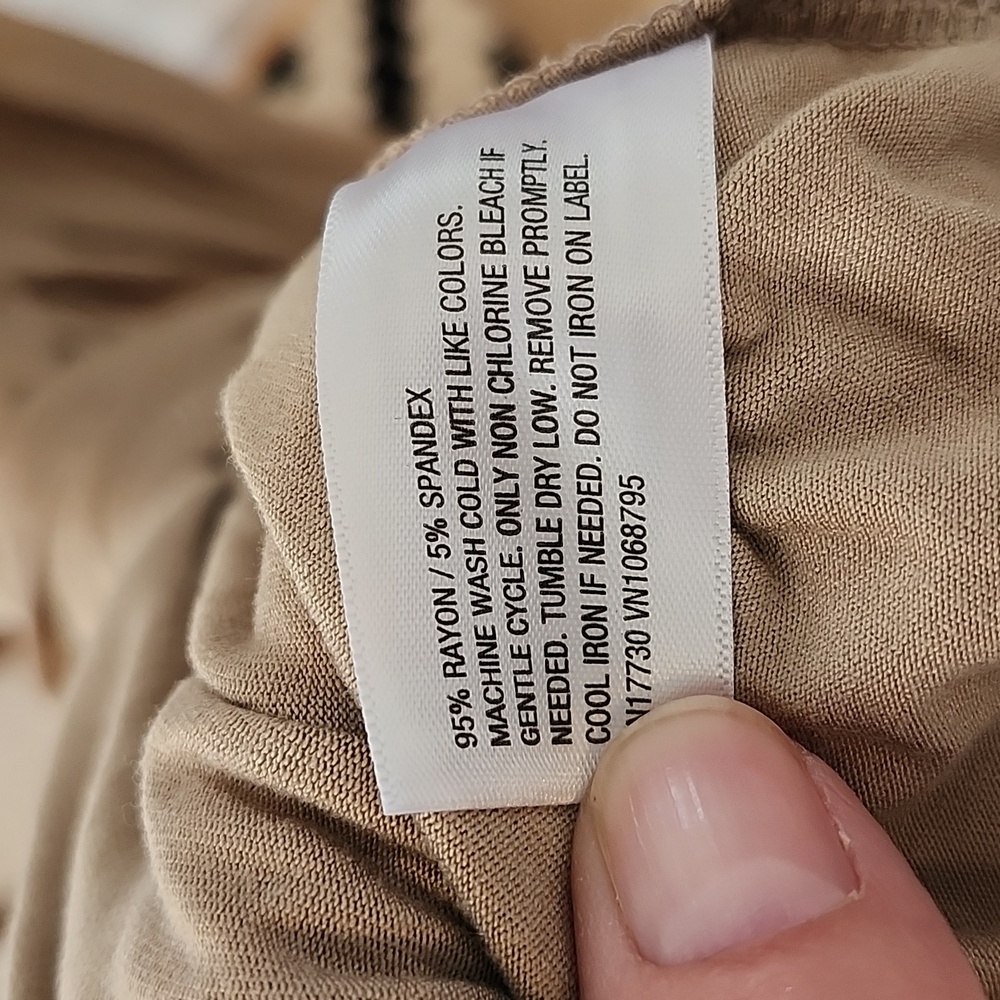 Tan Long Sleeve Dress, Xs - Picture 11 of 13